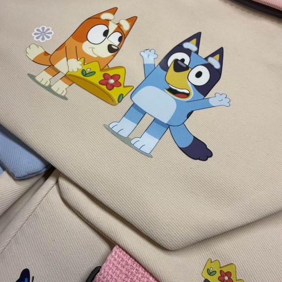 Bluey Bingo Queen Design Backpack High Capacity  Waterproof  3 front pocket - Picture 7 of 15